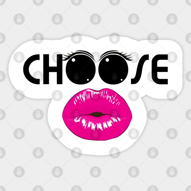 Choose kisses and kindness Sticker by All About Nerds